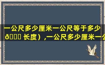 一公尺多少厘米一公尺等于多少 🐎 长度）,一公尺多少厘米一公尺等于多少长度)